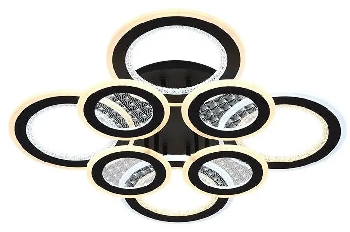 LED Stmievateľný prisadený luster LED/200W/230V 3000-6500K + diaľkové ovládanie