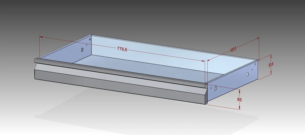 Dielenská kovová skriňa na náradie KOVONA, 2 police, 5 zásuviek, zváraná, nosnosť 50 kg, 950 x 500 x 1950 mm