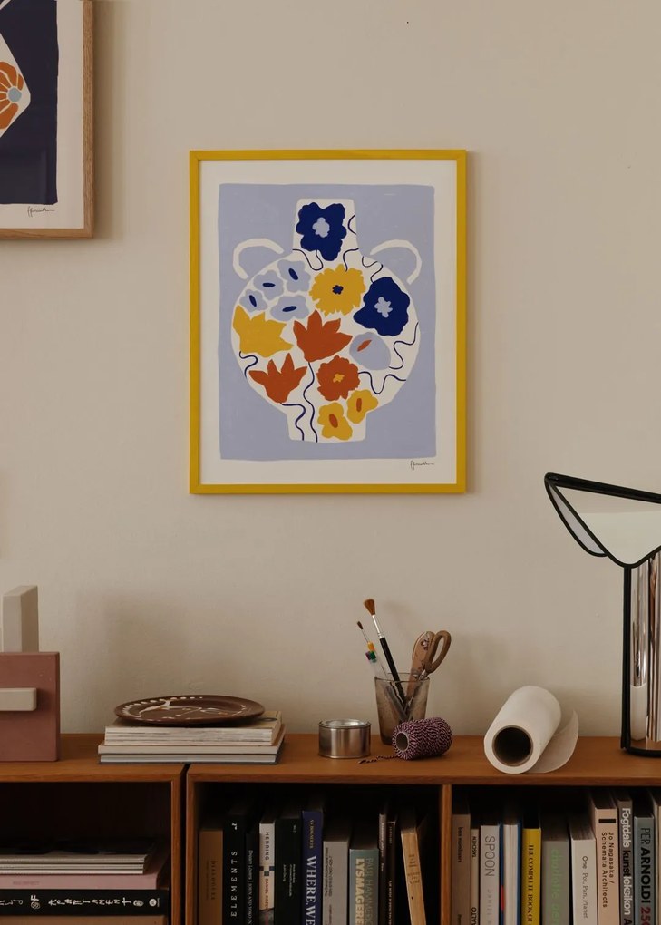 THE POSTER CLUB Autorský plagát Flower Pot by Frankie Penwill 40 x 50 cm