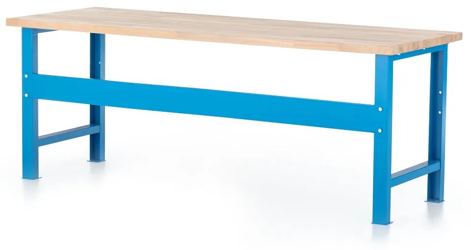 Dielenský stôl Basic s čelnou doskou 200 x 80 cm, modrá