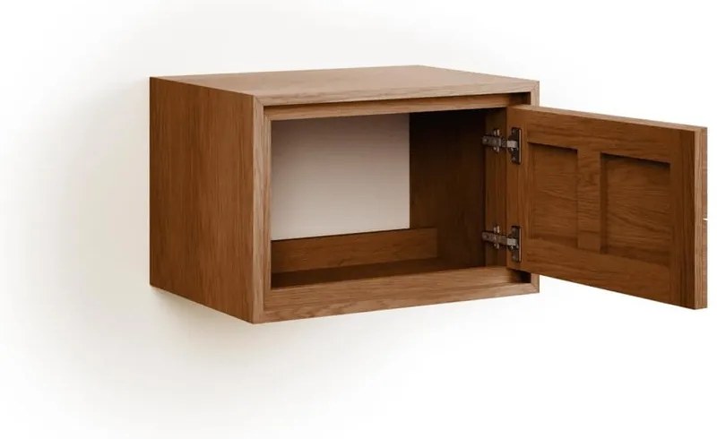 Hnedá závesná skrinka pod umývadlo z teakového dreva 60x40 cm Kenta – Kave Home