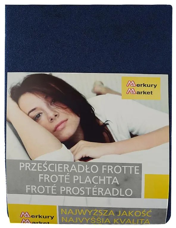 Prestieradlo froté s gumičkou 180x200 granátová 34