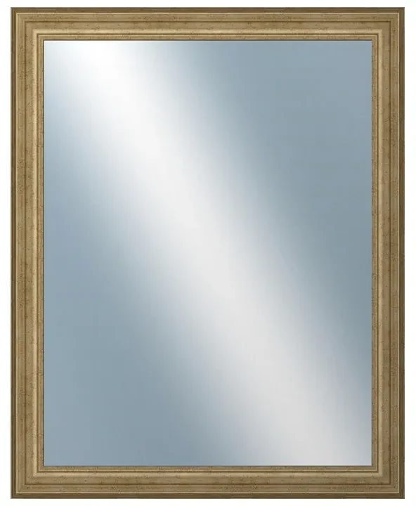 DANTIK - Zrkadlo v rámu, rozmer s rámom 80x100 cm z lišty HRAD strieborná patina (2823)