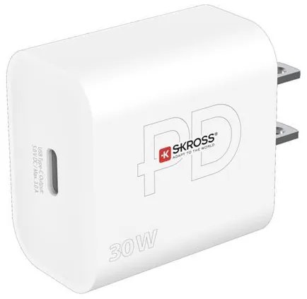 SKROSS USB-C nabíjací adaptér Power Charger 30W US, Power Delivery, typ A