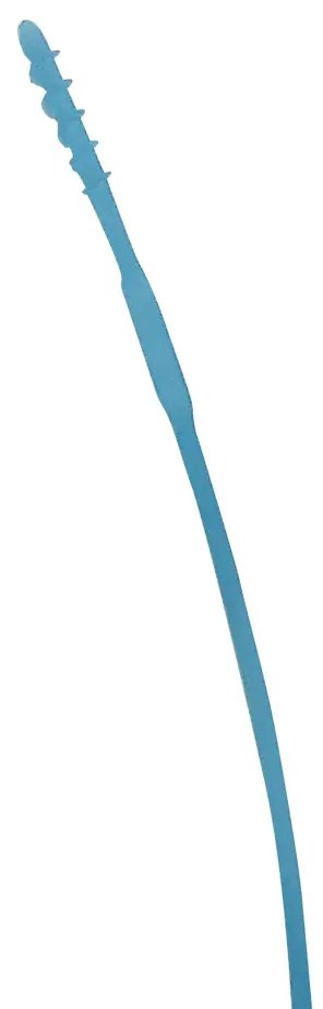 Súprava silikónových slamiek - modrá/zelená