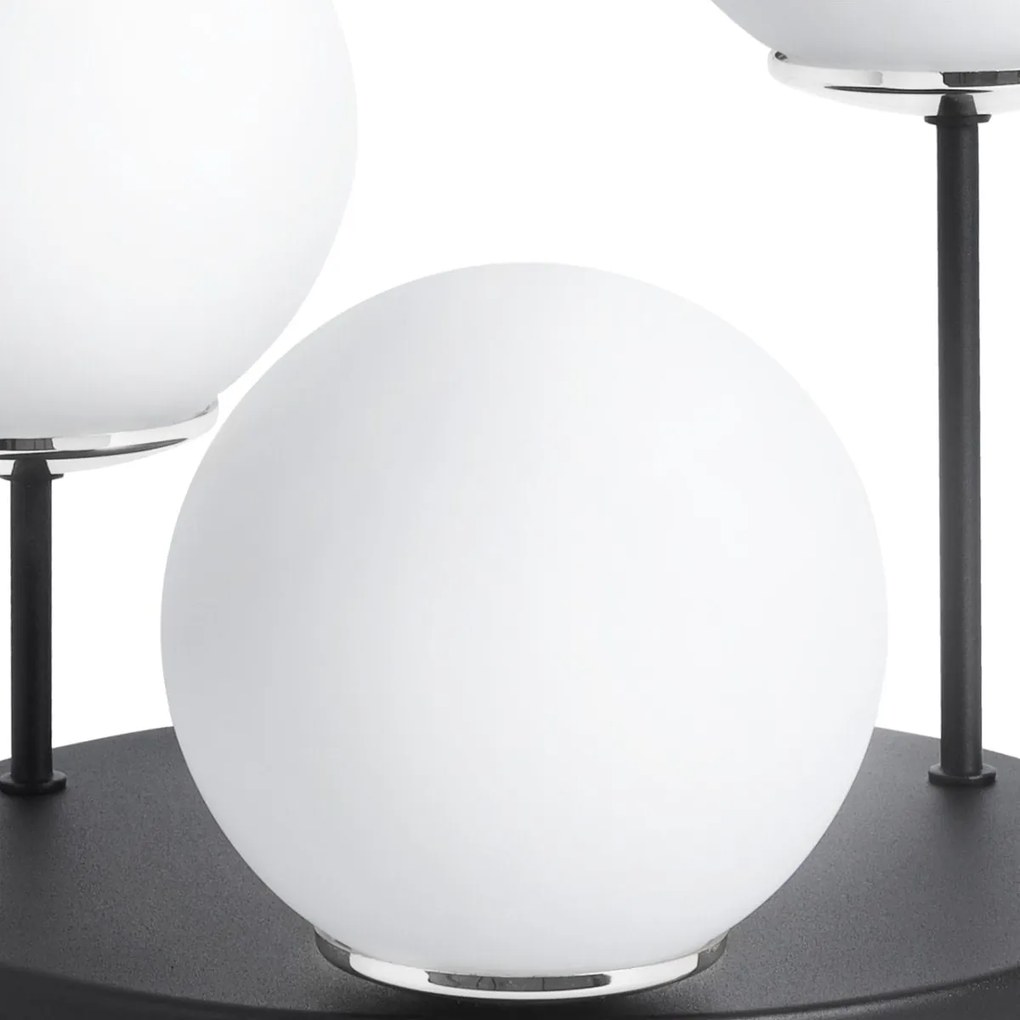 Stropné svietidlo Florence, 3x biele sklenené tienidlo, b/ch, o