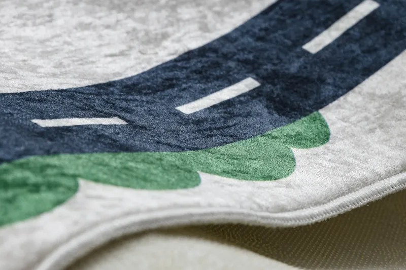 Dywany Łuszczów, Detský kusový koberec Bambino 2223 Streets cars cream, 160x220, béžová, detská izba