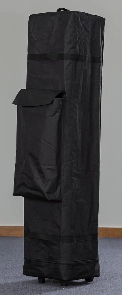 Nožnicový Party stan 3x3m ALU Premium plné bočnice Farba: Čierna