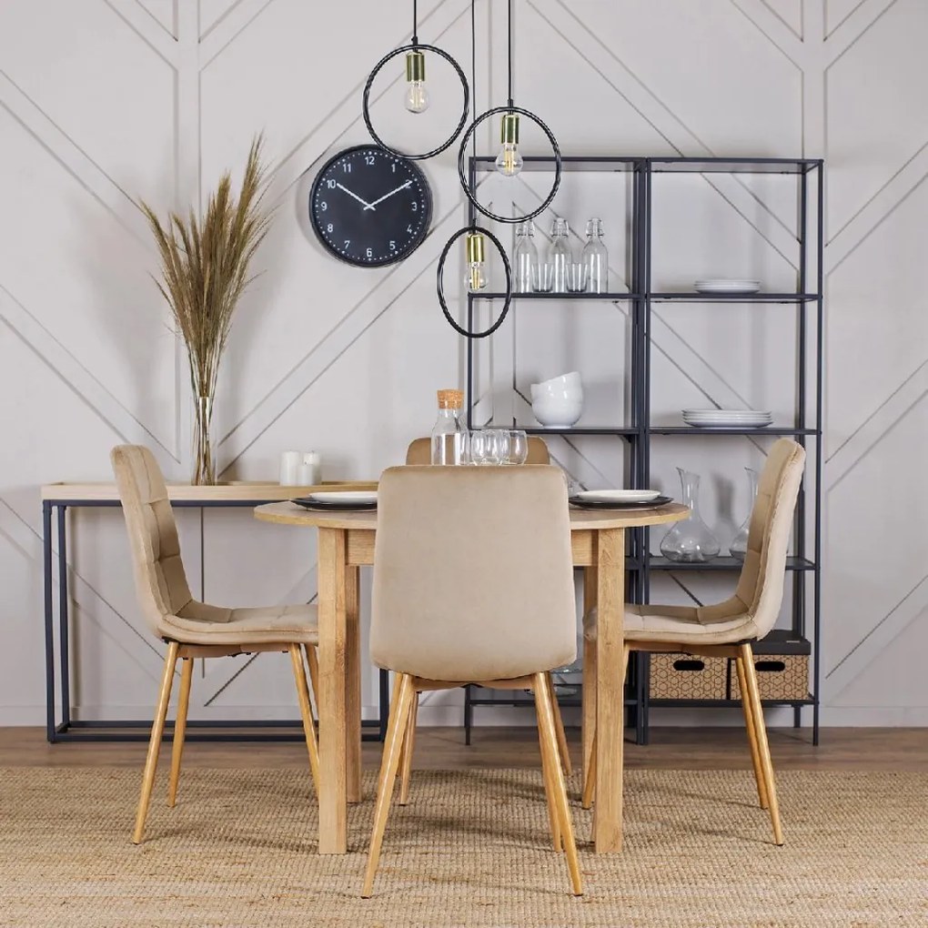 PROXIMA.store - Čalúnená jedálenská stolička FREDY FARBA: béžová, FARBA NÔH: buk