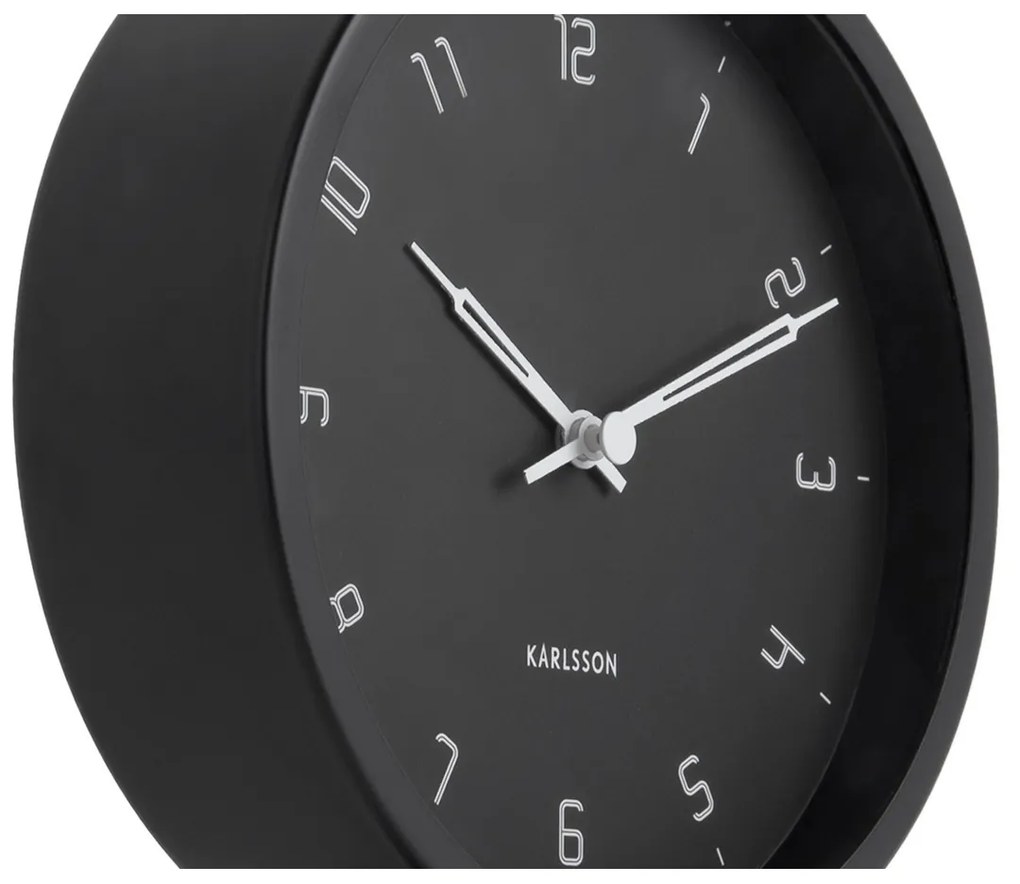 Karlsson 5951BK dizajnové stolné hodiny 23 cm