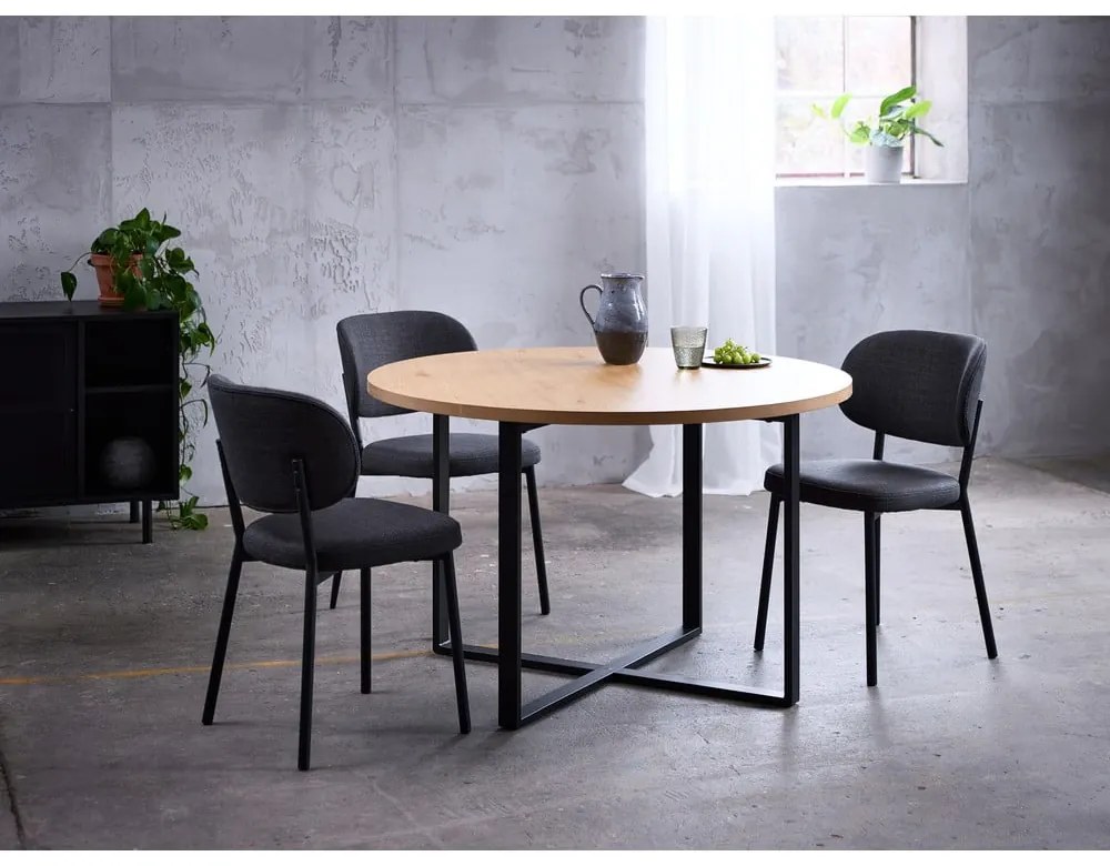 Tmavosivá jedálenská stolička Fowler – Unique Furniture