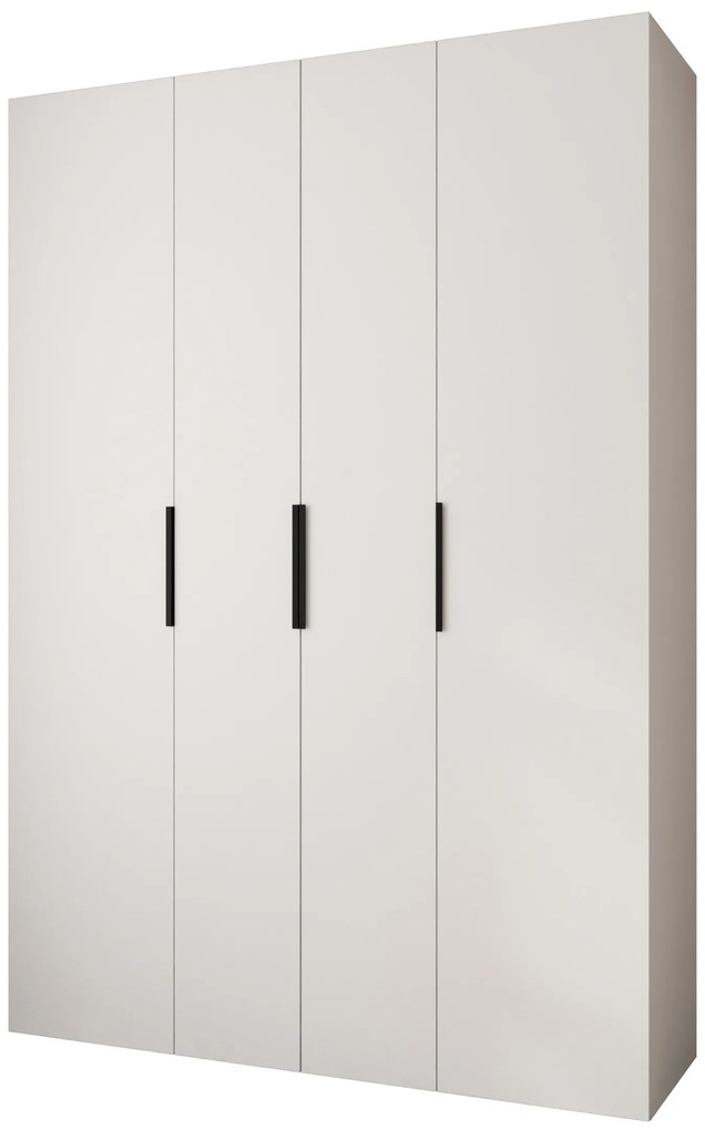 Šatníková skriňa 180 cm Carmela 40-4 (biela + čierna). Akcia -20%. Vlastná spoľahlivá doprava až k Vám domov. 1126665
