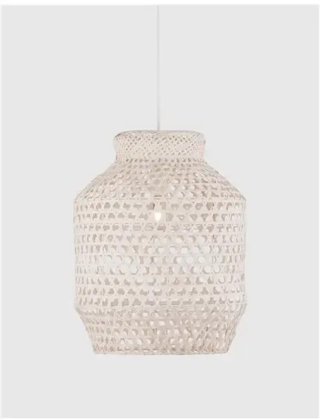 Rustikálny luster Mia 35 biele