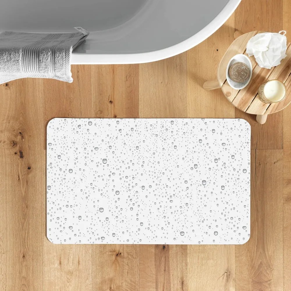 Svetlosivá kúpeľňová predložka 50x120 cm Splash – douceur d'intérieur
