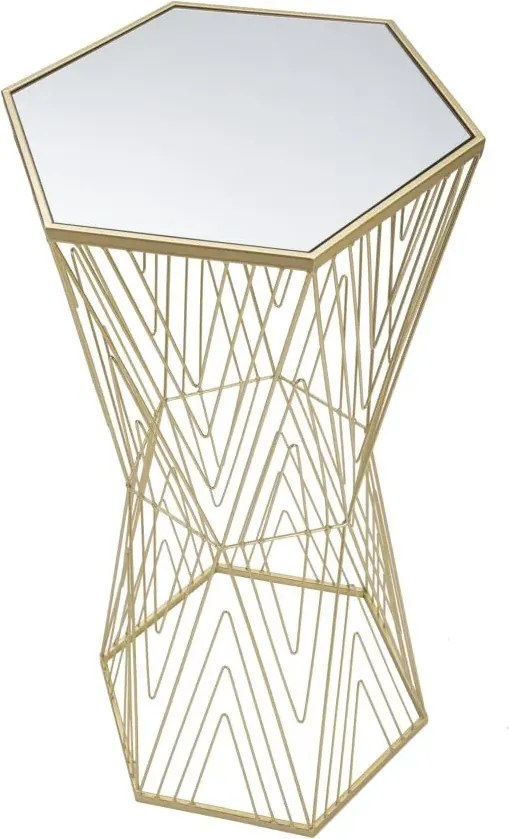 Odkladací stolík Lines 40 cm zlatý