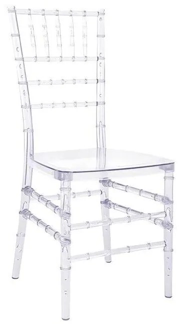 Mextra Svadobná stolička TIFFANY CHIAVARI I, 000 priehľadná