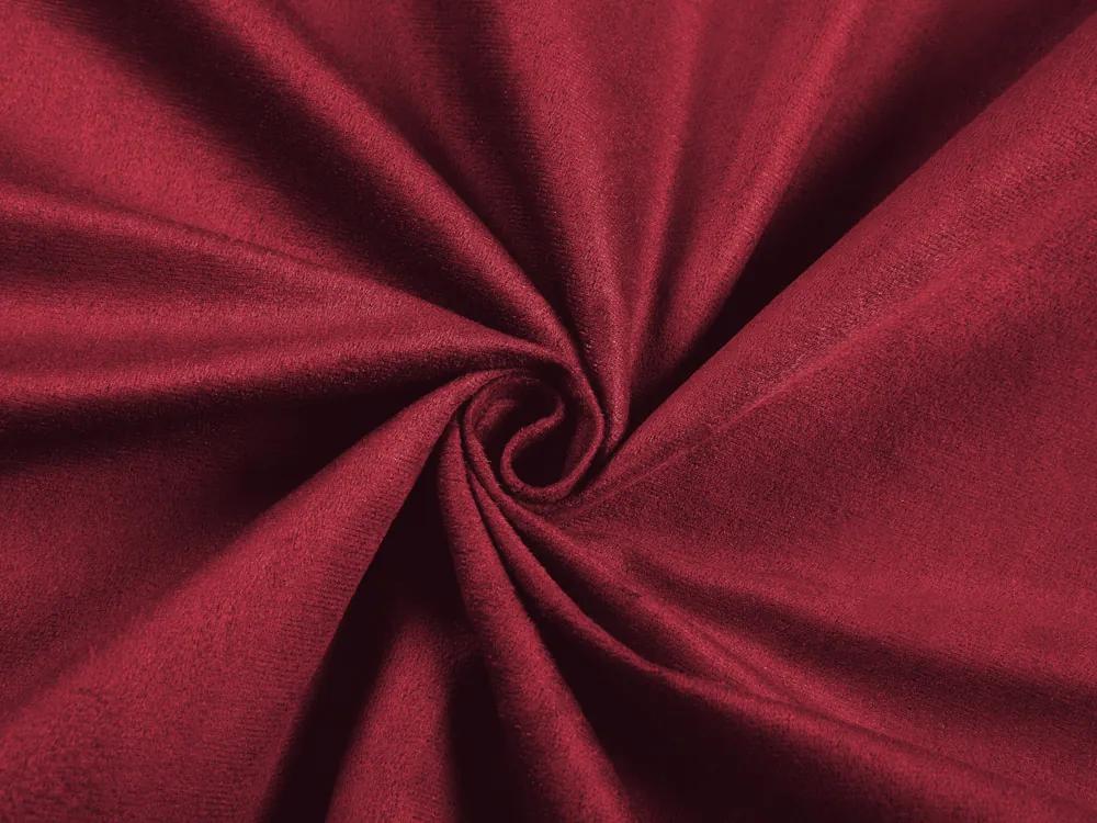 Biante Behúň na stôl/imitácia brúsenej kože Alcantara ALC-008 Vínovo červený 20x160 cm