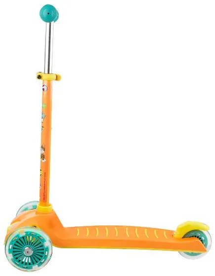 Kolobežka s LED kolieskami (oranžová)  (100389551)