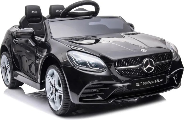 LEAN CARS Elektrické autíčko Mercedes SLC 300 LED MP3 čierne