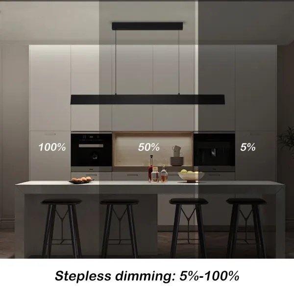 Brilagi - LED Stmiev. luster na lanku SLIMLINE LED/40W/230V 3000-6000K čierna + DO