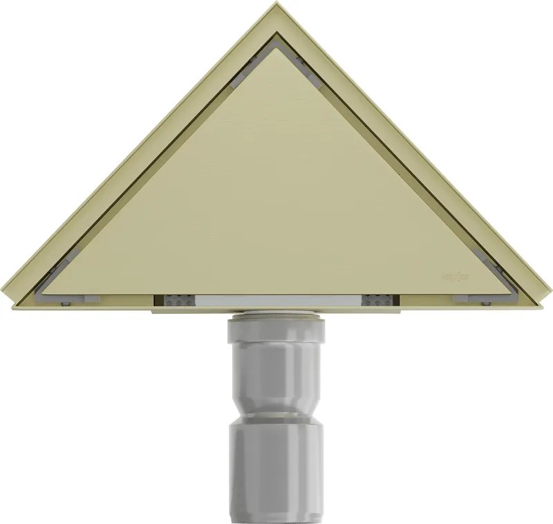 Mexen Flat-T, bodový podlahový vpust 20 cm, zlatá matná, 1A10320