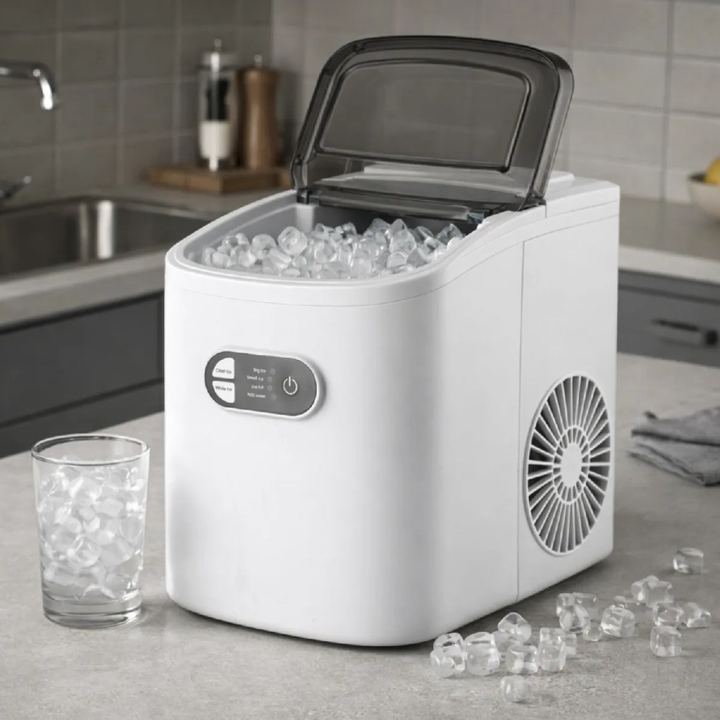 BackHome Living Výrobník ľadu - biely