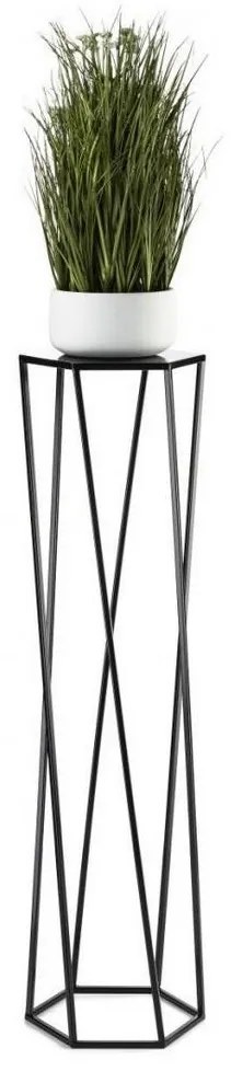 Stojan na kvety 100x24 cm čierna