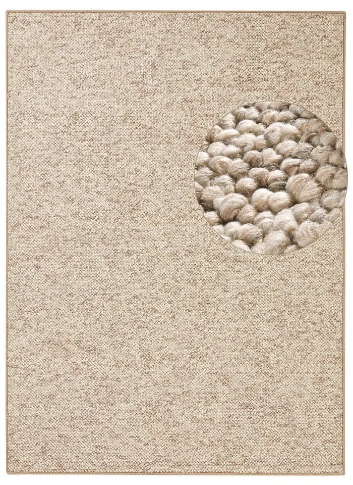 Svetlohnedý koberec 60x90 cm Wolly – BT Carpet