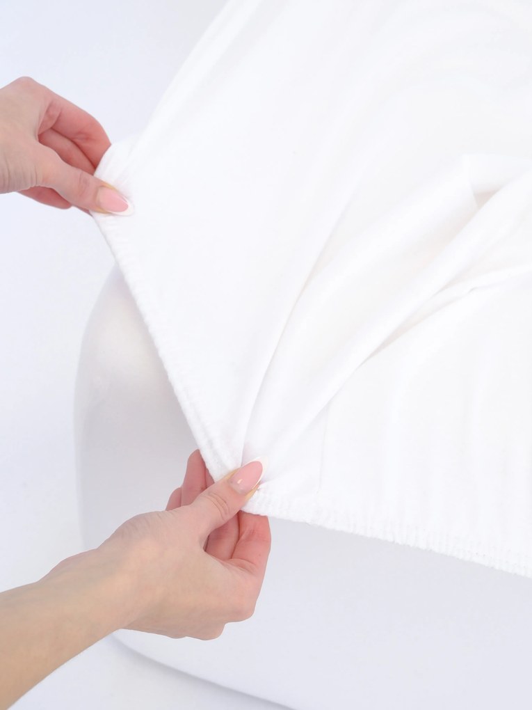 Jersey plachta Classic 160 x 200 cm – biela