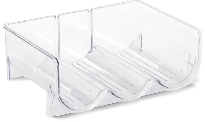 Zeller Present Stojan na 3 fľaše, stohovateľný, transparentný COMPACTA