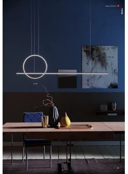 Redo 01-1735 - LED Stmievateľný luster na lanku GIOTTO LED/46W/230V čierna