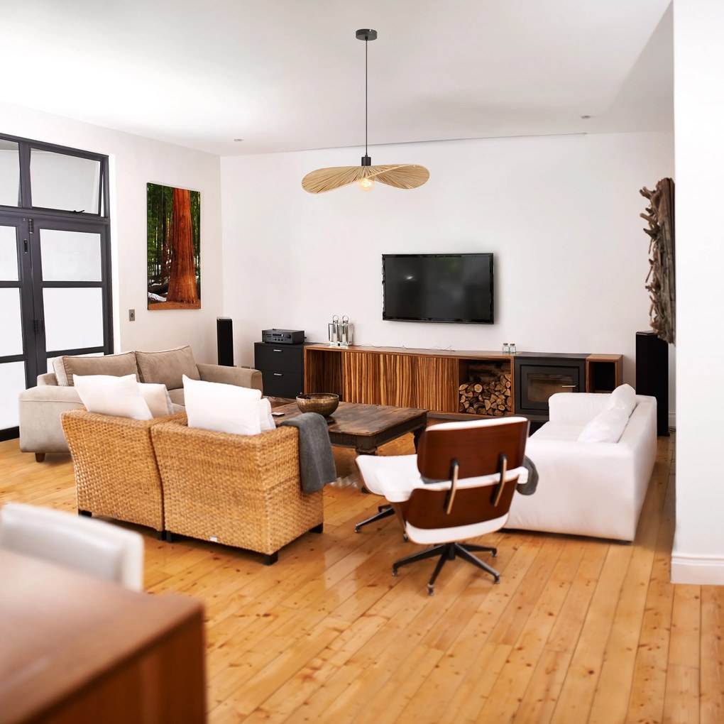 Toolight Toolight, závesné svietidlo 1xE27, APP1826-1CP, hnedá-čierna, OSW-09317