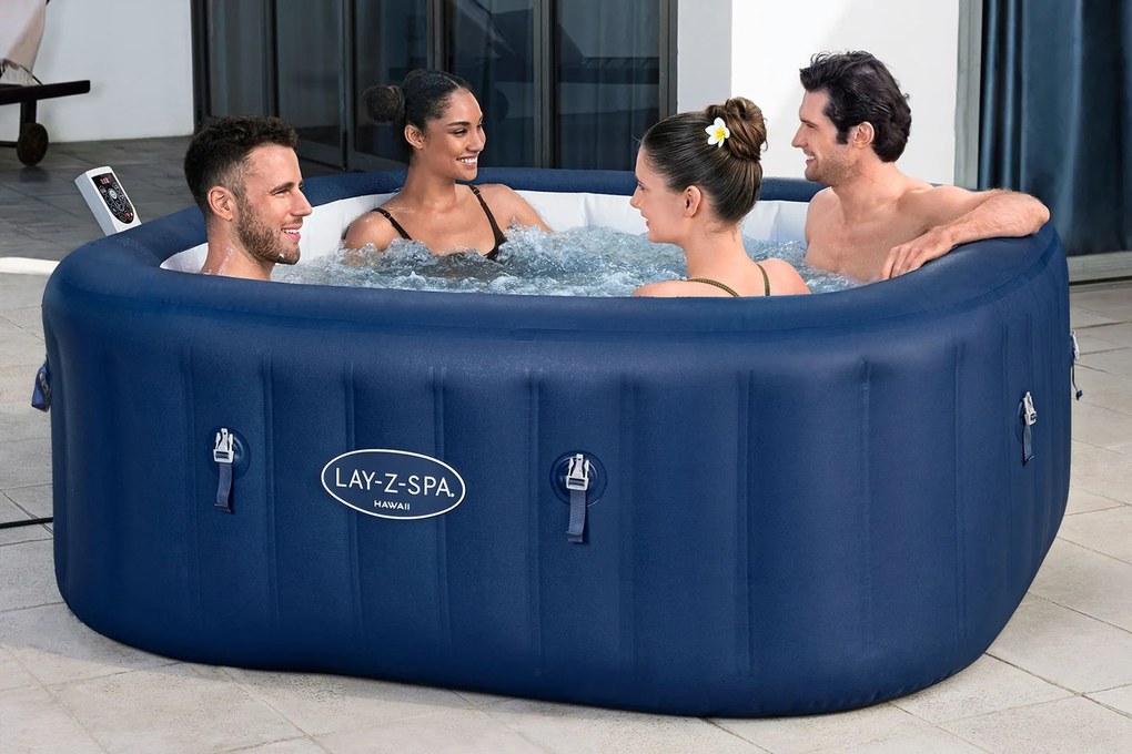 BESTWAY Lay-Z-Spa Hawaii EnergySense Smart AirJet Vírivka, 180 x 180 x 71 cm, 6 osôb 6001H