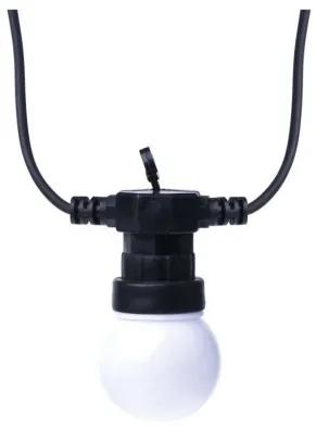 EMOS LED svetelná vonkajšia reťaz, 10x párty žiarovky, mliečne, 5m, teplá biela