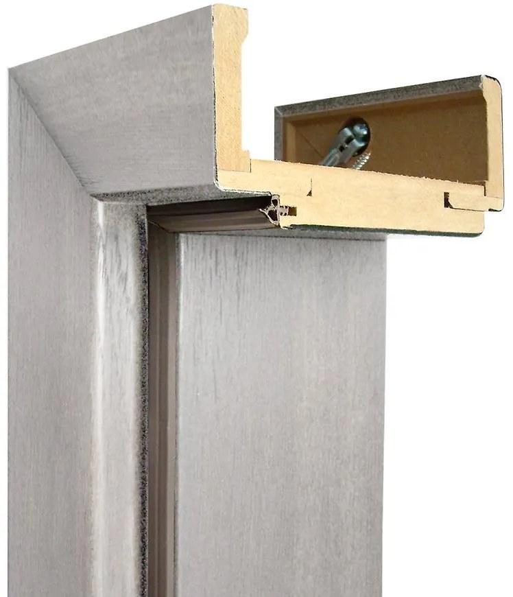 Regulovaná zárubňa 60L 100-140 dub strieborný