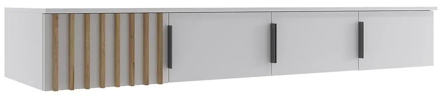 Nadstavec na skriňu Sorento 200 biela+lamel craft zlatá