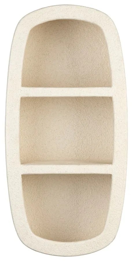 Krémová poschodová polica 23 cm Veda – Dutchbone