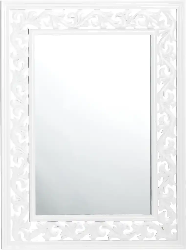 Bighome - Zrkadlo EJAKO 80x60 cm - biela | BIANO