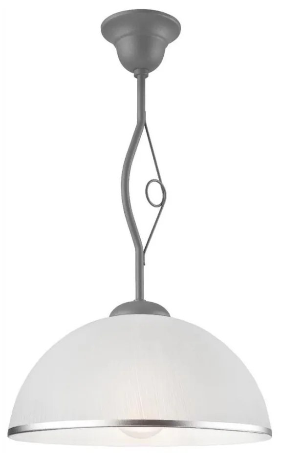 Luster na tyči RETRO 1xE27/60W/230V strieborná