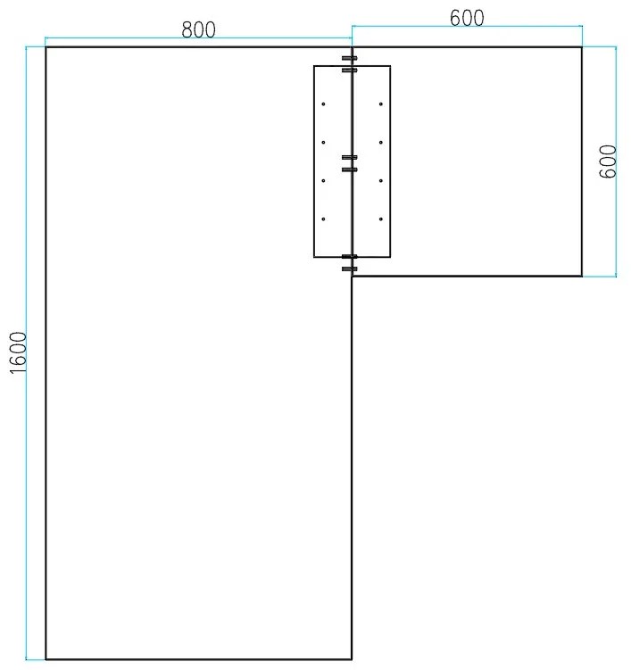 Rohový kancelársky písací stôl PRIMO FLEXIBLE 1600 x 1400 mm, breza