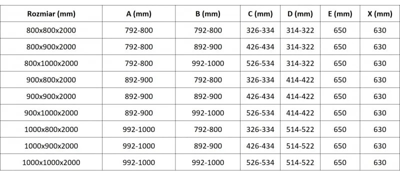 Mexen Lunar, L pravý výklopný päťuholníkový sprchový kút 90 x 100 cm, 8mm číre sklo, biely profil, 831L-090P-100L-20-00-P