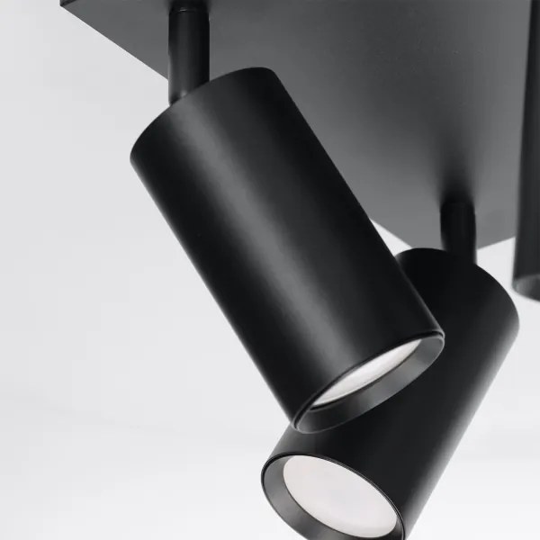 Brilagi - Bodové svietidlo SELE SQUARE 4xGU10/30W/230V čierna