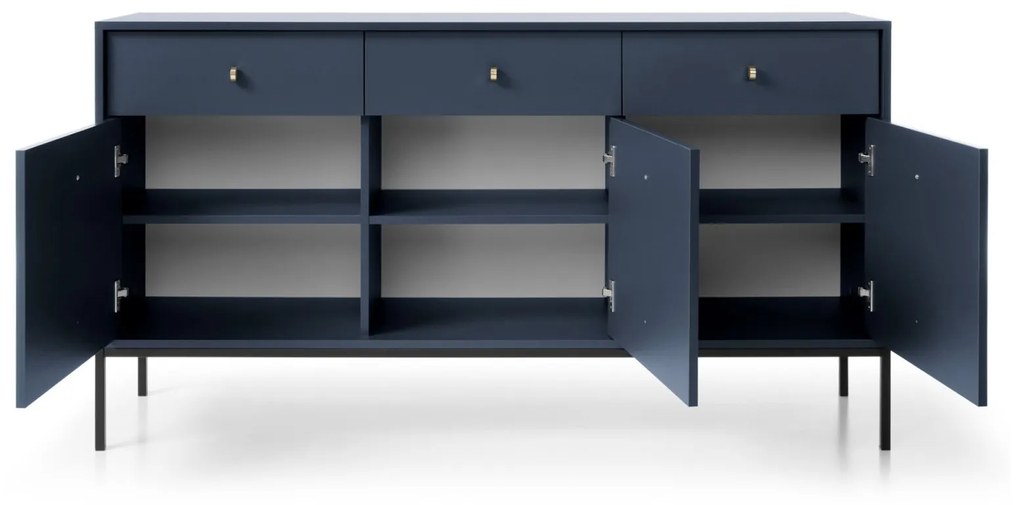 Komoda Mono 153 cm tmavomodrá
