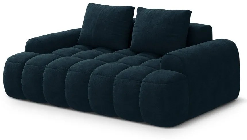 Zamatová pohovka v petrolejovej farbe 175 cm Linz – Cosmopolitan Design