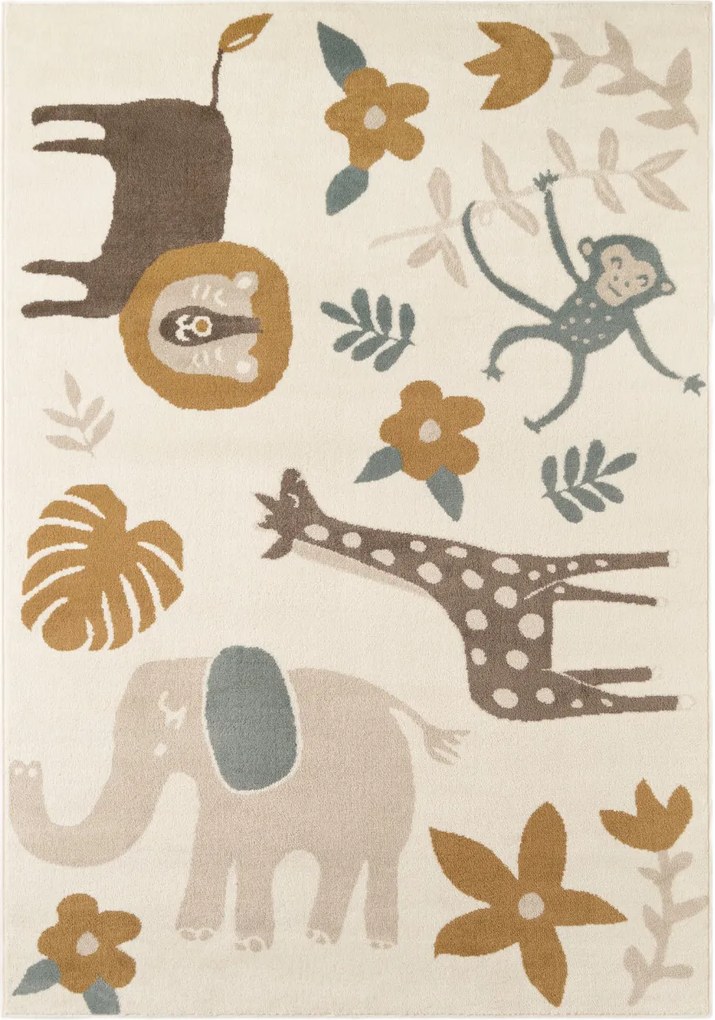 Hanse Home, Detský koberček Adventures 106213 Cream Multicolor, 160x235, viacfarebná, detská izba