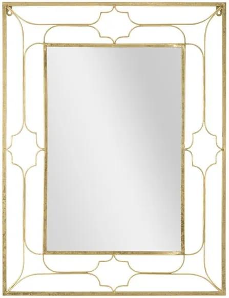 Nástenné zrkadlo v zlatej farbe Mauro Ferretti Balcony, 63 x 83 cm