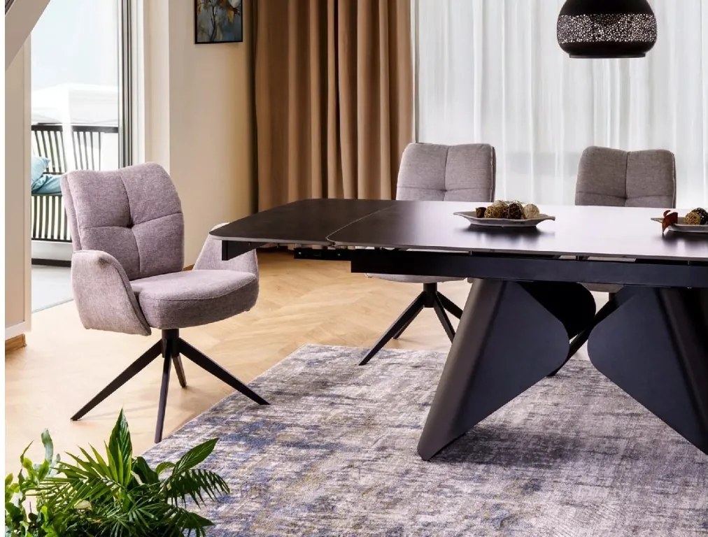 SI Stolička Wing Brego svetlo šedá