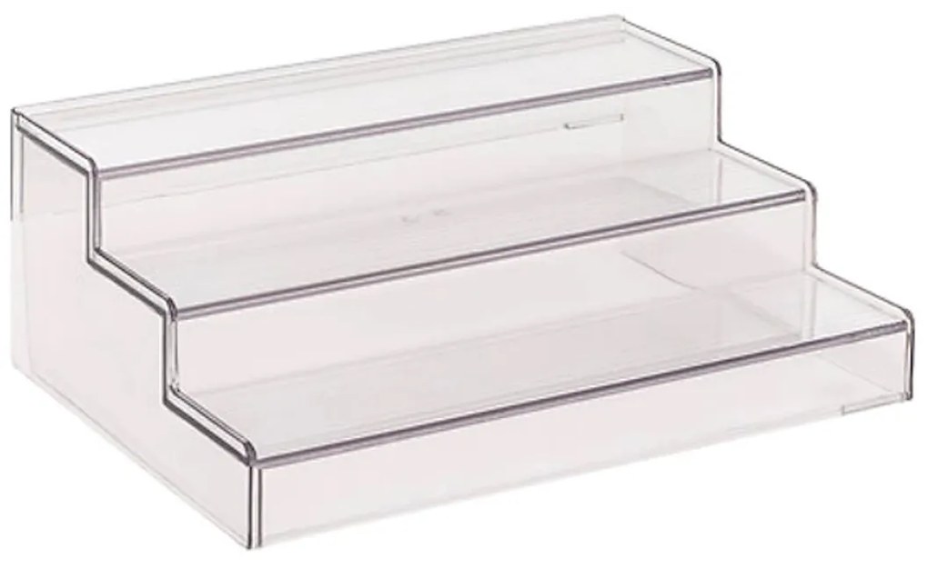 JJA Prídavná rozťahovacia polička, organizér na korenie, 3 schodíky, 31 - 58 x 23 x 12 cm