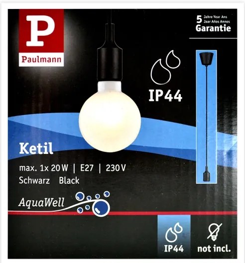 Paulmann 50346 - Napájací kábel NEORDIC 1xE27/20W/230V IP44