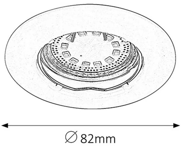 Rabalux LED zápustné bodové svietidlo Lite 3x3W | 720lm | 3000K | IP40 - set 3 svietidiel, bronz